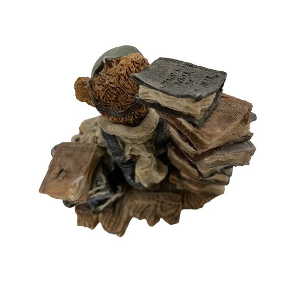 Boyds Bears Resin The Hardest Thing NThe World To Do Is Income Taxes 22622 Read - Picture 3 of 9